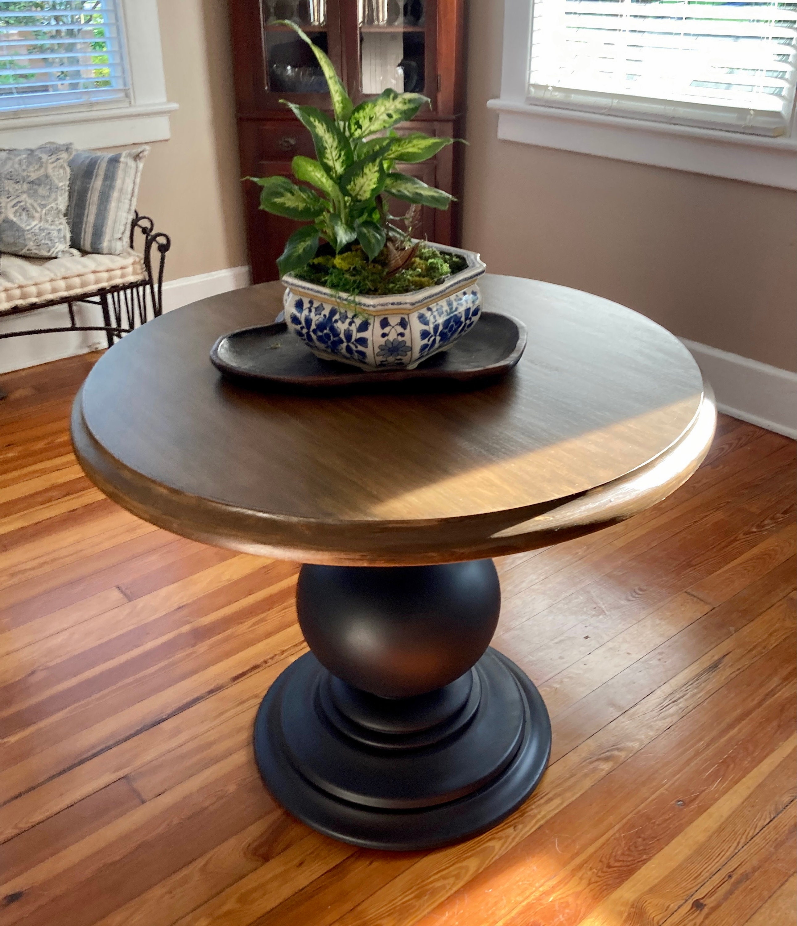 Small Round Dining Table, Round Dining Table, Foyer Table, Wood ...