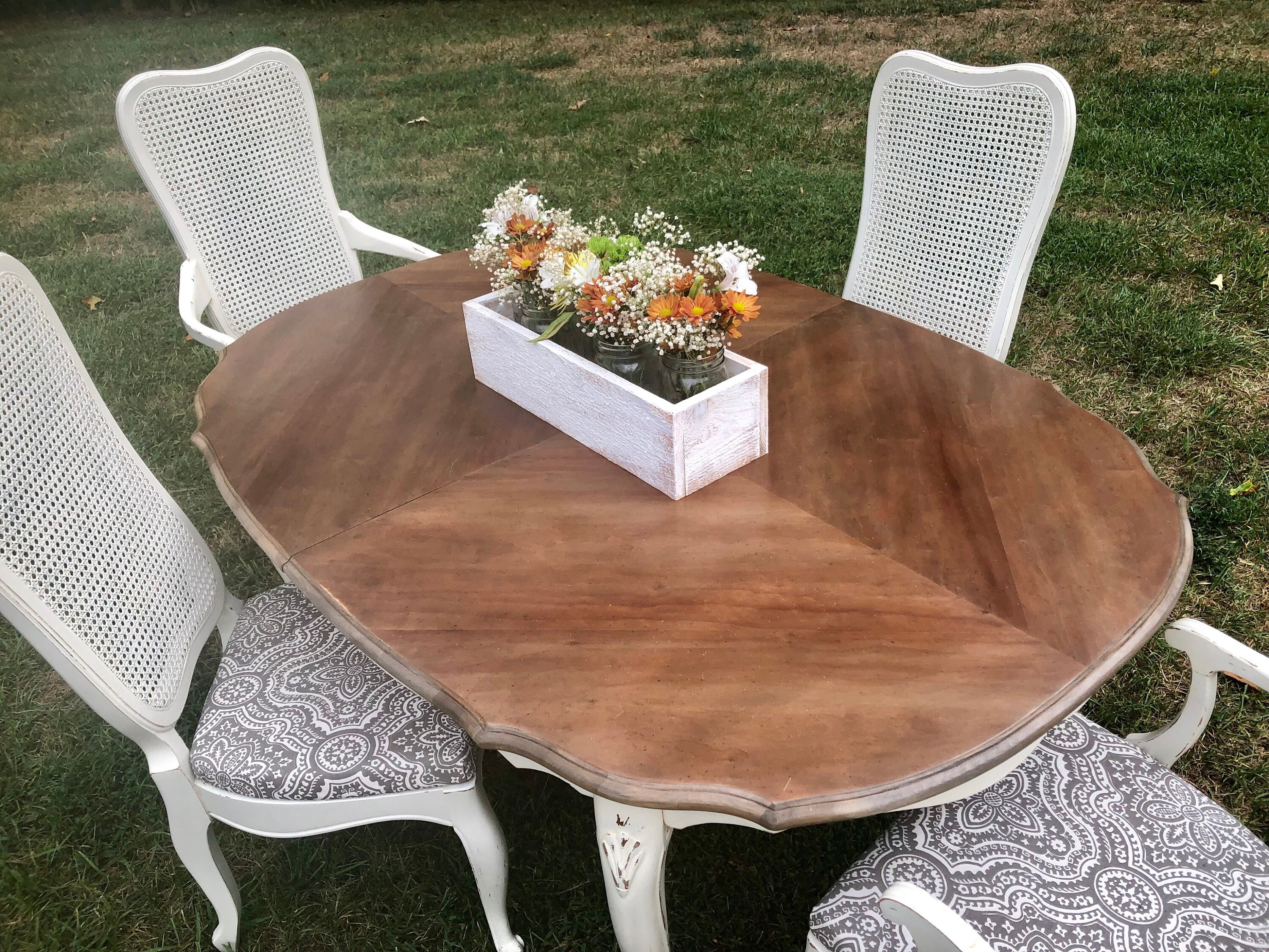 Custom Dining Set Painted Dining Table Painted Dining Chairs Custom ...