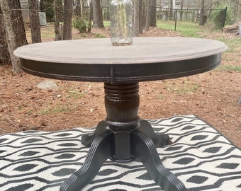 Round dining table, Black Pedestal Table,round dining table, black round table, round dining table, classic round dining