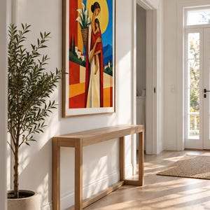 Mother and Child Under the Golden Sun — unframed fine art print. Frames and room accessories are not included.