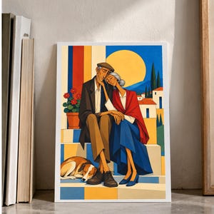 Love That Lasts — digital illustration shown as a display example. No physical item, frame or props included.