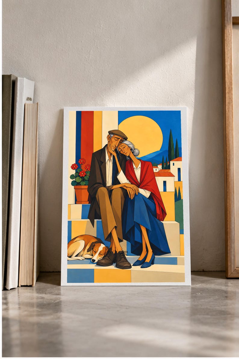 Love That Lasts — digital illustration shown as a display example. No physical item, frame or props included.