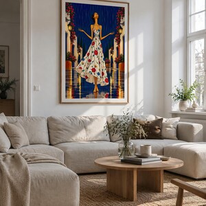 Serenity in the Rain Art Print, 40x60 cm Unframed Wall Art, Contemporary Fine Art by Zhydora