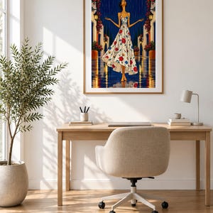 Serenity in the Rain — unframed fine art print. Frames and room accessories are not included.