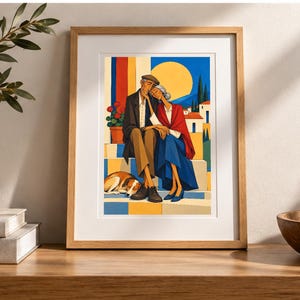Love That Lasts — digital illustration shown as a display example. No physical item, frame or props included.