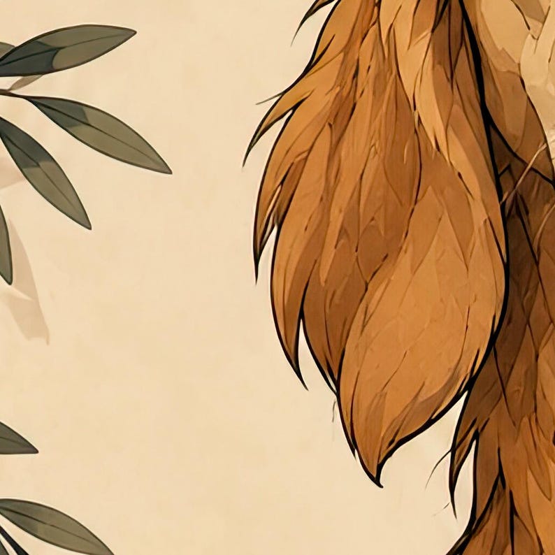 Mediterranean Golden Retriever — unframed fine art print. Frames and room accessories are not included.