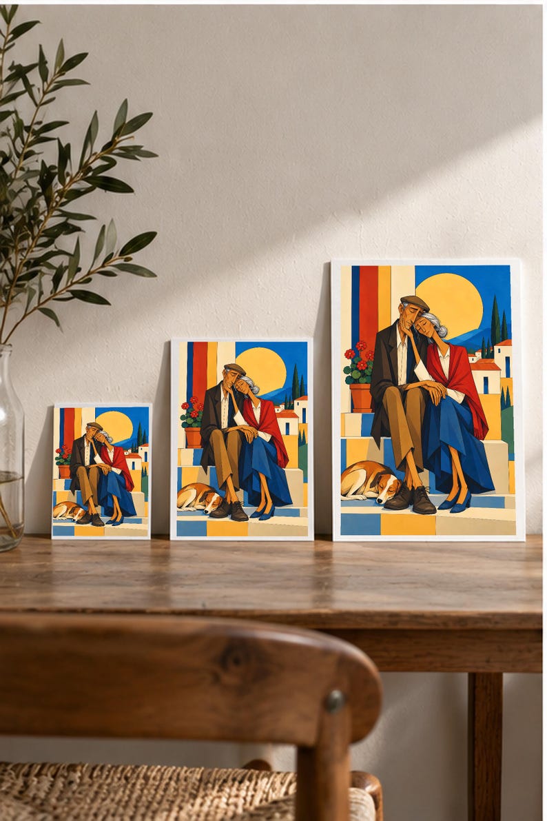 Love That Lasts — digital illustration shown as a display example. No physical item, frame or props included.
