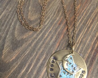 Love you to the moon necklace