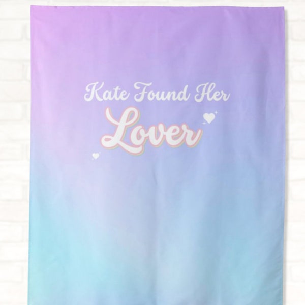 Lover Bachelorette Party Personalized Banner | She Found Her Lover Taylor Inspired Bachelorette, Bridal Shower or Birthday Party Backdrop