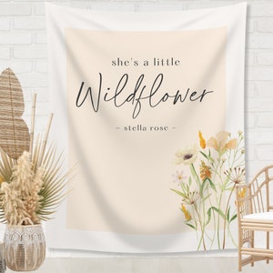 She's a Little Wildflower Custom Banner | 1st Birthday Girl | Personalized Girl Baby Shower | Boho Party Décor | Daisy Theme | Flower Theme