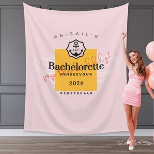 Custom Champagne Bachelorette Party Banner | Champagne Before Vows | Last Rendez Vous Décor | Personalized Label Bridal Shower Backdrop