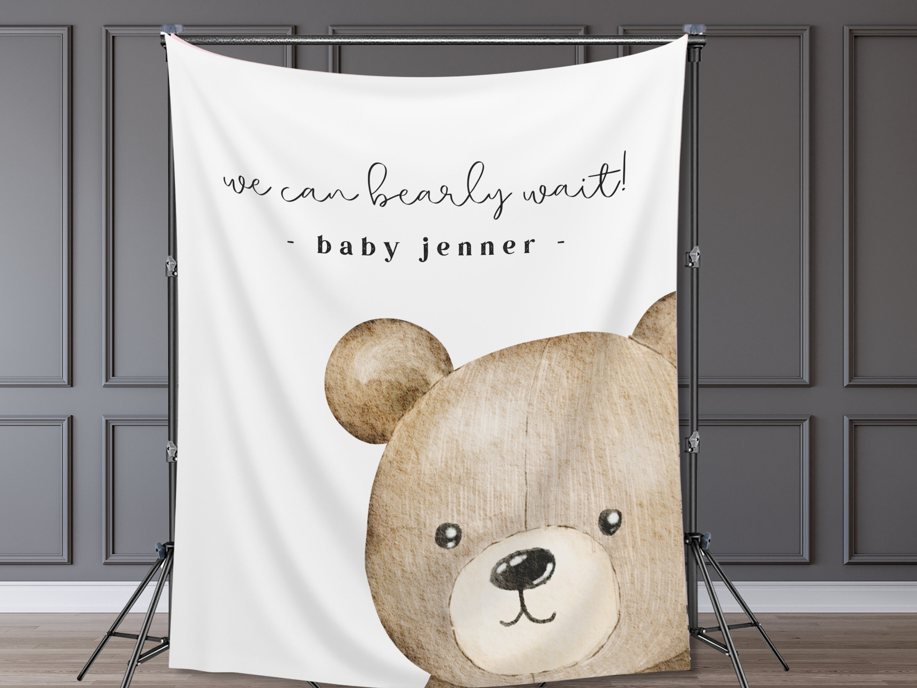 Baby shower Welcome Sign We can bearly Wait Teddy Bear Baby -  Portugal