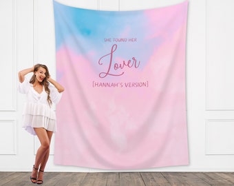 Lover Bride's Version Custom Banner | She Found Her Lover Bachelorette Party | Bride Gift | Personalized Bridal Shower Backdrop | Bride Era