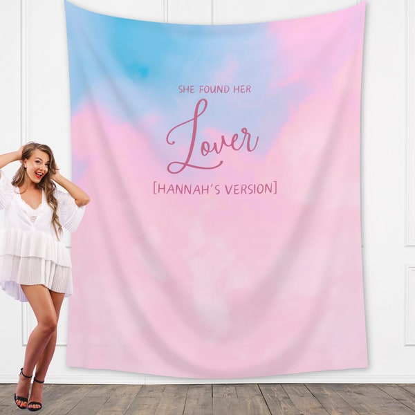 Lover Bride's Version Custom Banner | She Found Her Lover Bachelorette Party | Bride Gift | Personalized Bridal Shower Backdrop | Bride Era