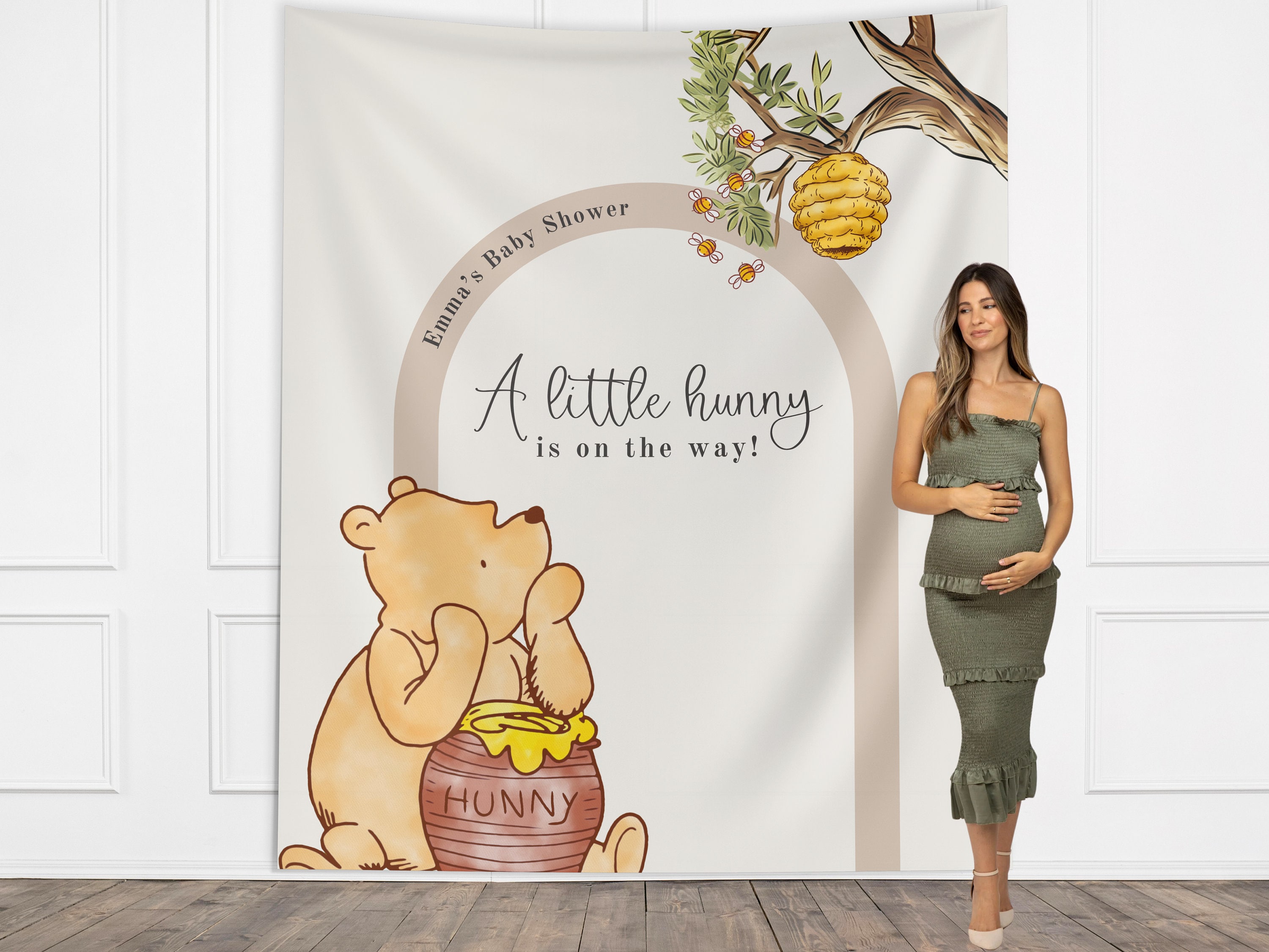 Classic Winnie the Pooh Baby Shower Customizable Banner, Vintage Boy Baby  Shower, Little Hunny Backdrop Décor, Gender Neutral Baby Shower