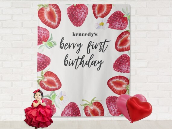 Strawberry Themed Birthday Party
