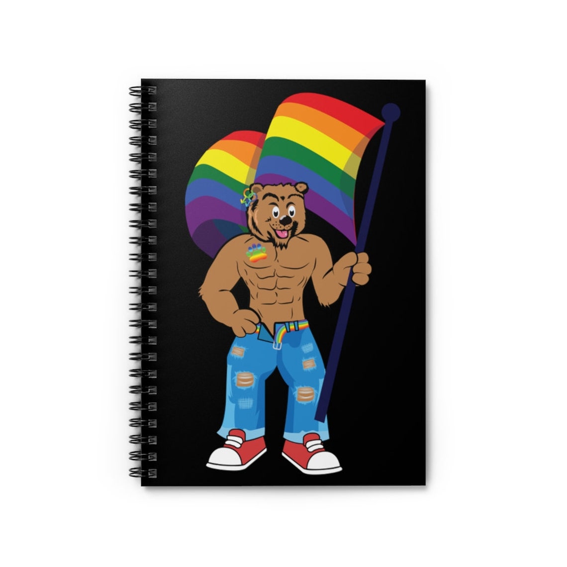 Gay Pride Spiral Notebook Ruled Line Pride Gift Etsy