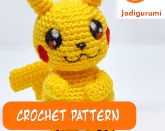 Pikachu Crochet Pattern - Amigurumi Pocket Monster (PDF Pattern)
