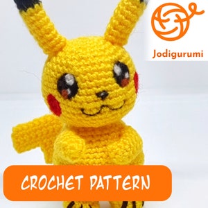 Pikachu Crochet Pattern - Amigurumi Pocket Monster (PDF Pattern)