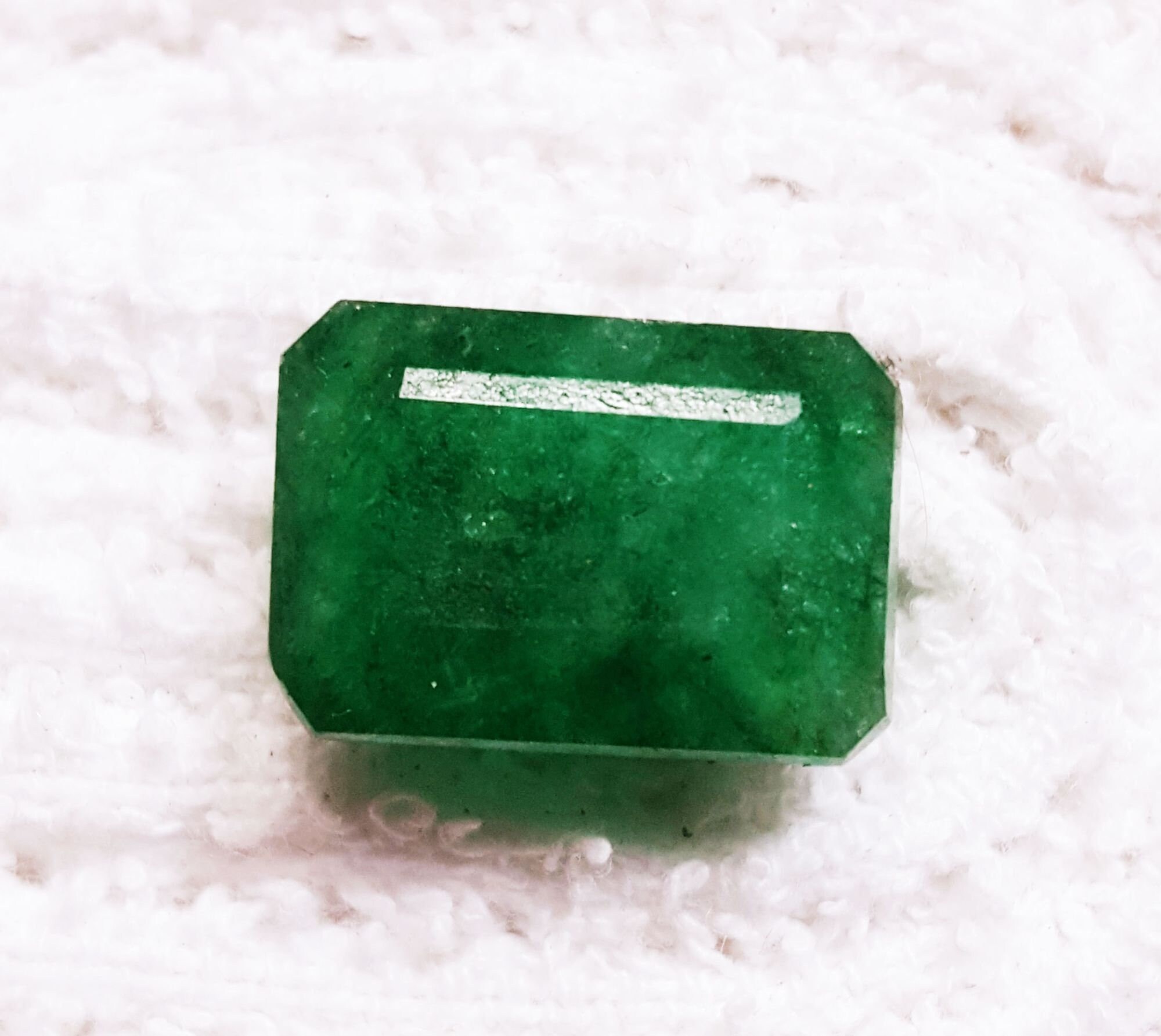 Natural Green Beryl Loose Gemstone 14.15 Ct Certified With Etsy