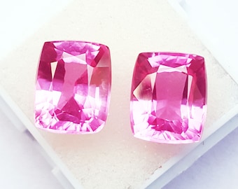 Natural Light Pink Sapphire Certified Loose Gemstones 7 to 9 Cts Pair Best Offer With Free Shipping
