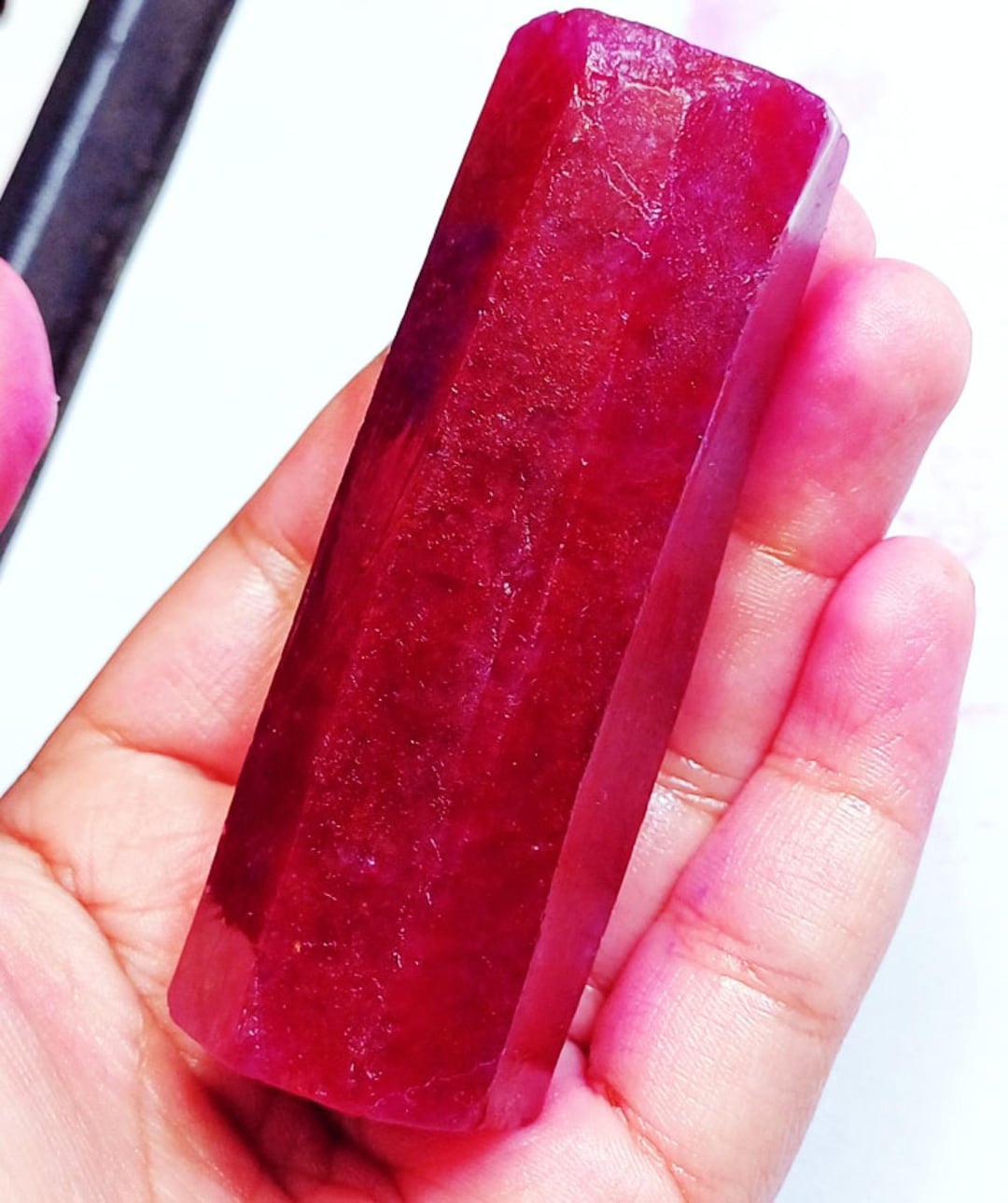 Beryl Ruby 516.20+ Ct Natural Red Beryl Rough Certified Loose Gemstone With Free ...