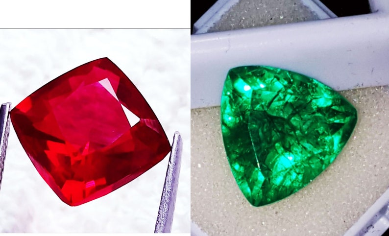 Details about Natural Emeralds & Ruby Loose Certified Pair Gemstones 8 to 10 Cts RK147 Details about Natural Emeralds & Ruby Loose Certified Pair Gemstones 8 to 10 Cts RK147