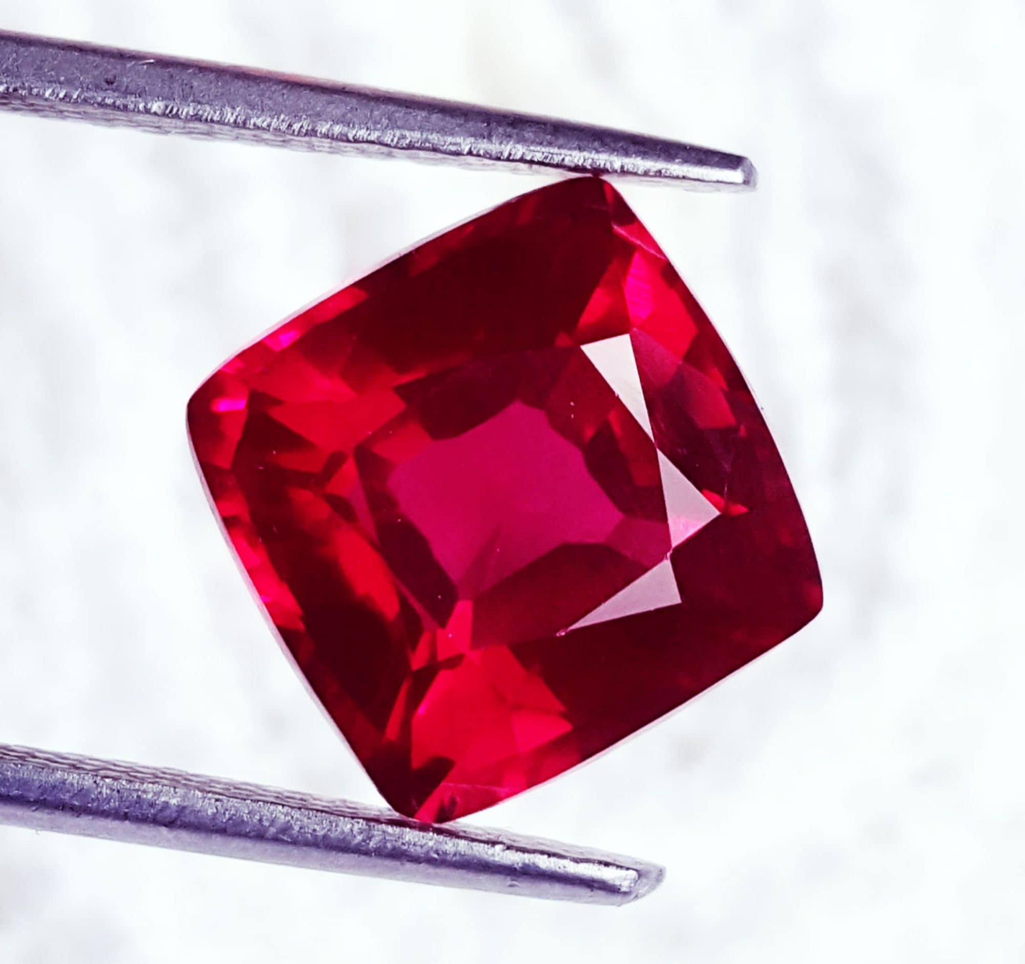 Loose Gemstone Natural Red Ruby 10.00 Ct Certified With Free | Etsy