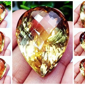 Brazilian Citrine Loose Gemstone: 66-92 Ct Certified