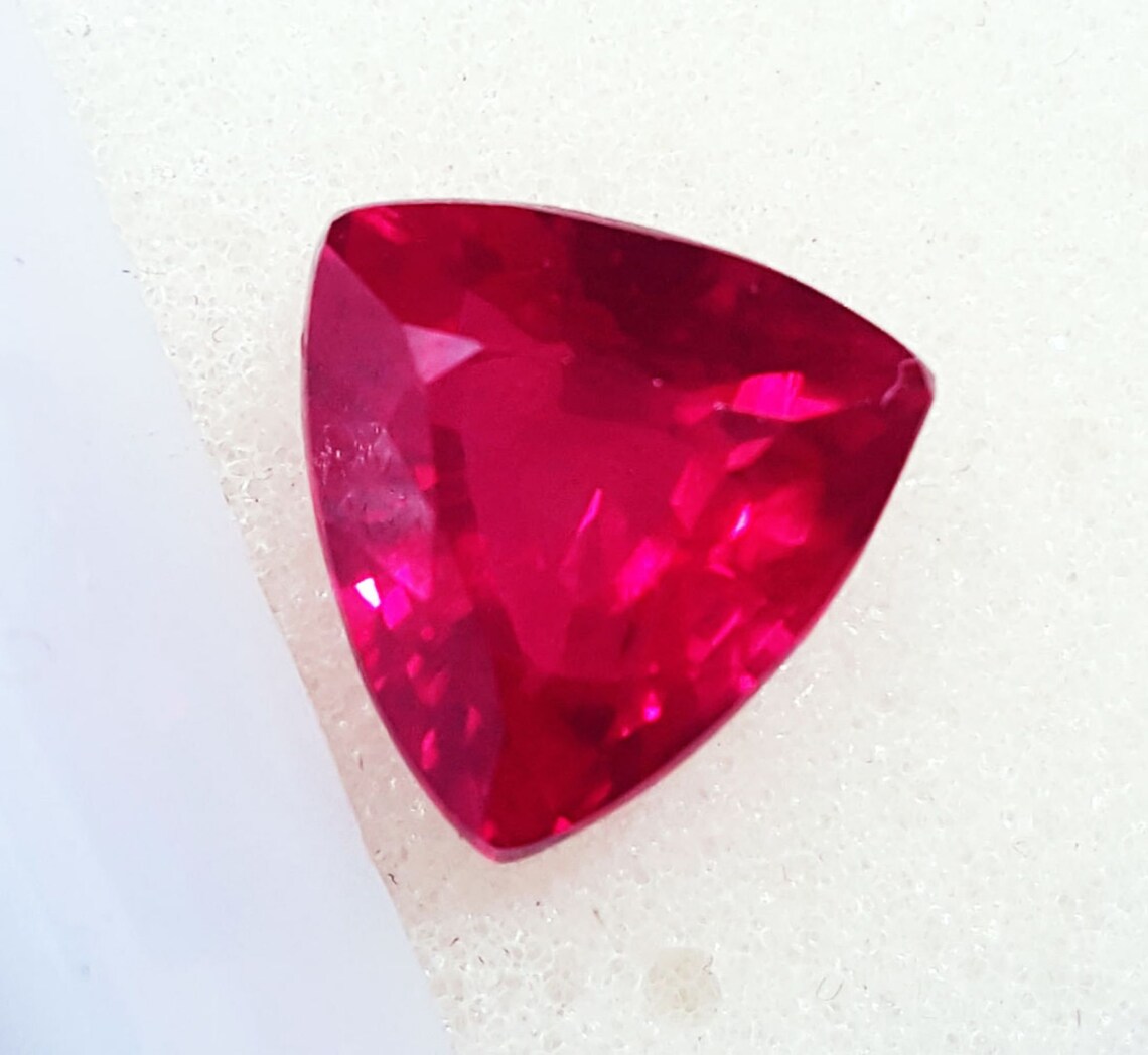 100% Natural Red Ruby 3.95 Ct Loose Gemstone Certified With | Etsy