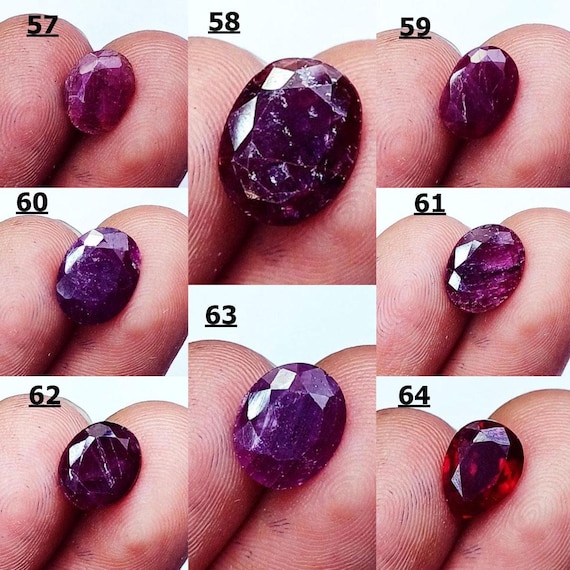 3.10 CT NATUREL Trillion Coupe Mozambique Rubis Rouge Paire Gemme Certifié EUR 375,65 - FR