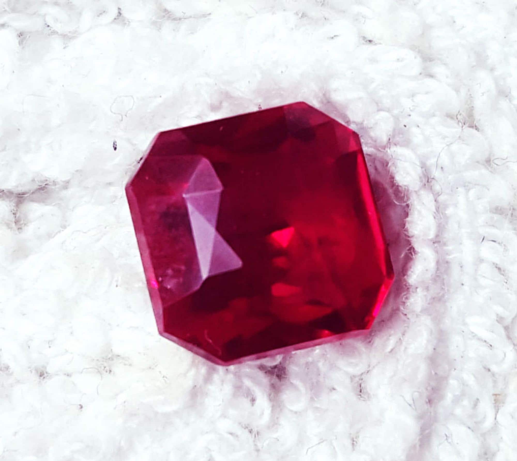 Natürliche rote Rubin 700 Ct lose Edelstein zertifiziert Etsy