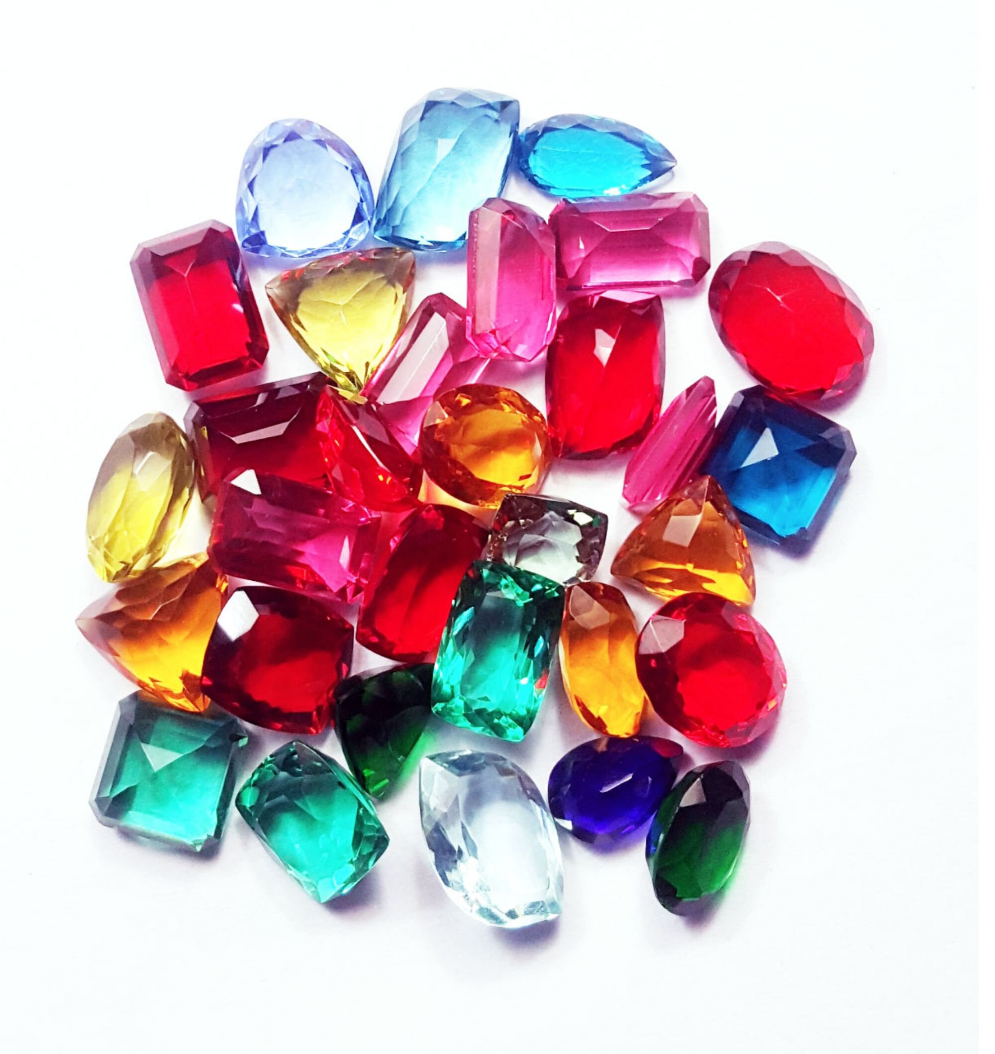 Loose Gemstone 263.75 Cts / 31 Pcs Brazilian LabCreated Mixed Etsy