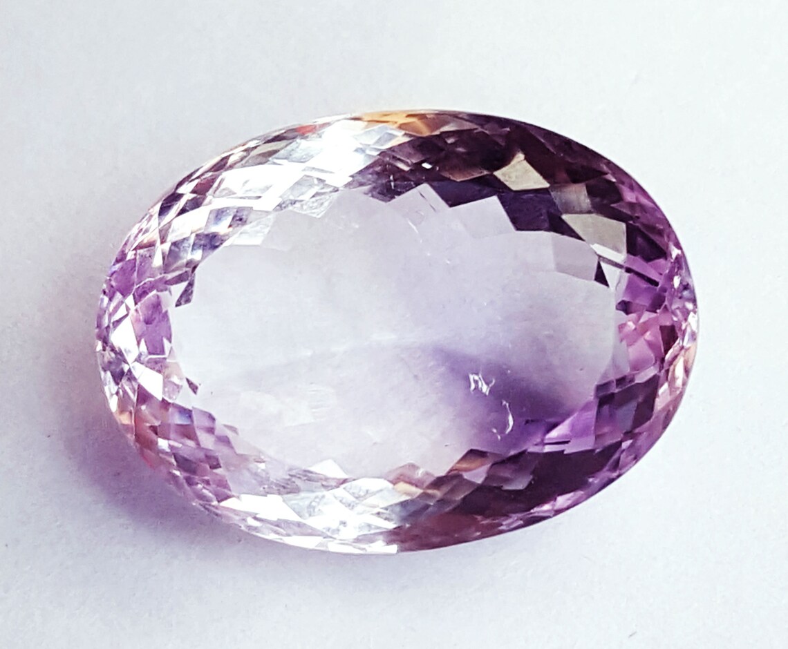 100 Natural Rose DE France Amethyst VVS1 34.05 Ct Lustrous Etsy