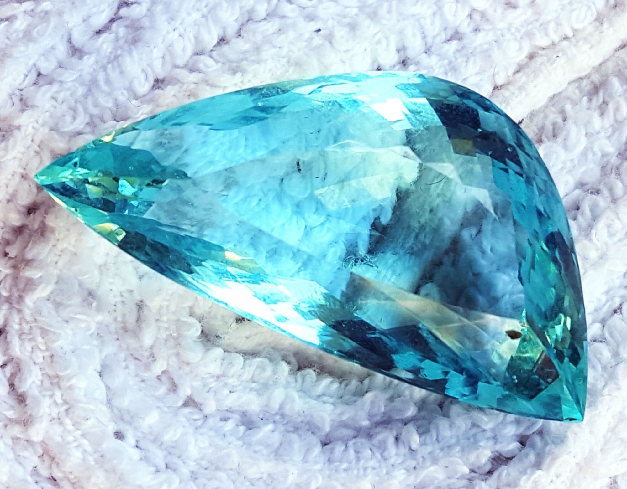 Loose Gemstone Light Blue Aquamarine Between 72 to 77 Cts Etsy