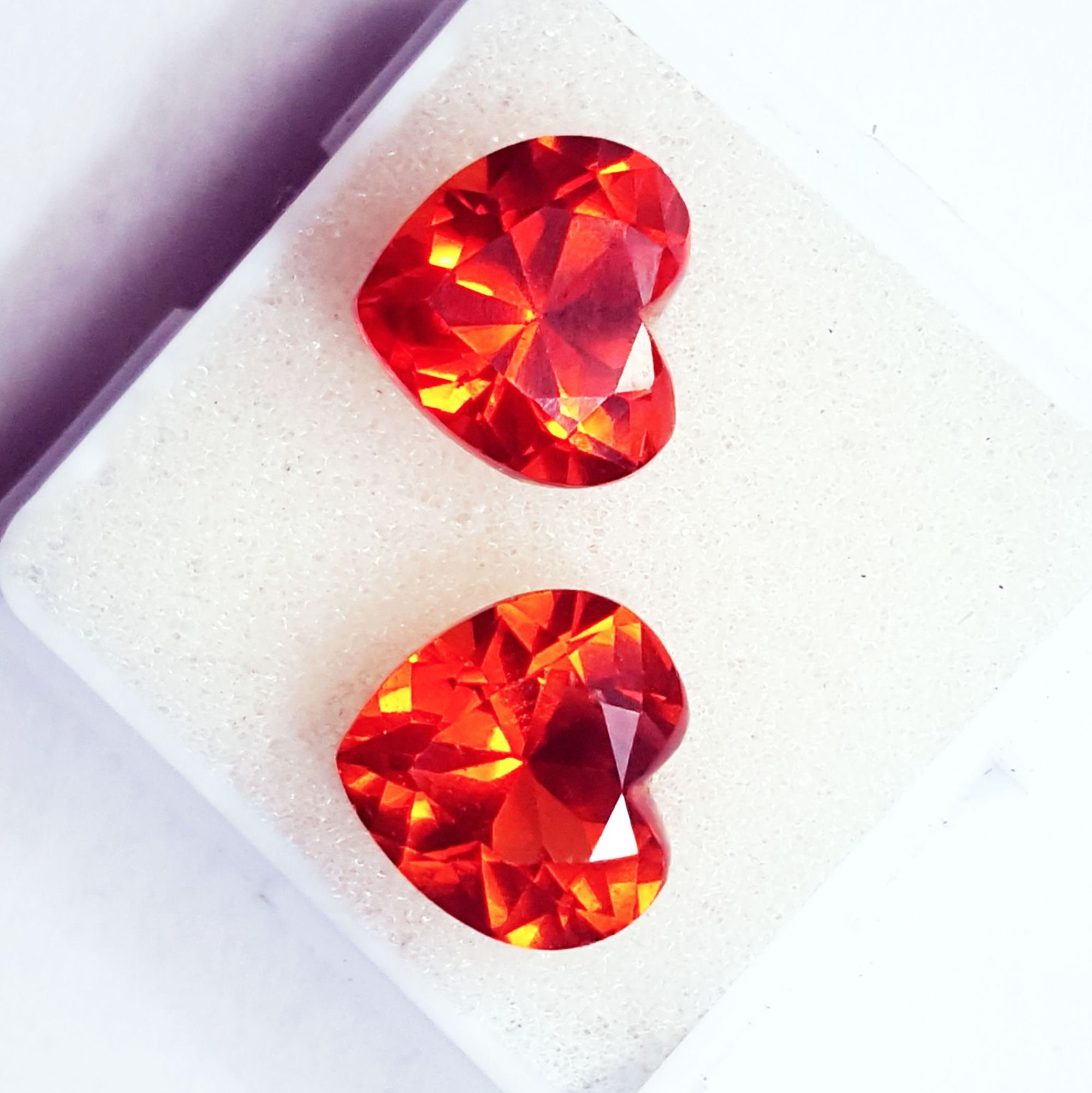 Natural Orange Sapphire 4 to 6 Ct Certified Loose Gemstone Etsy UK