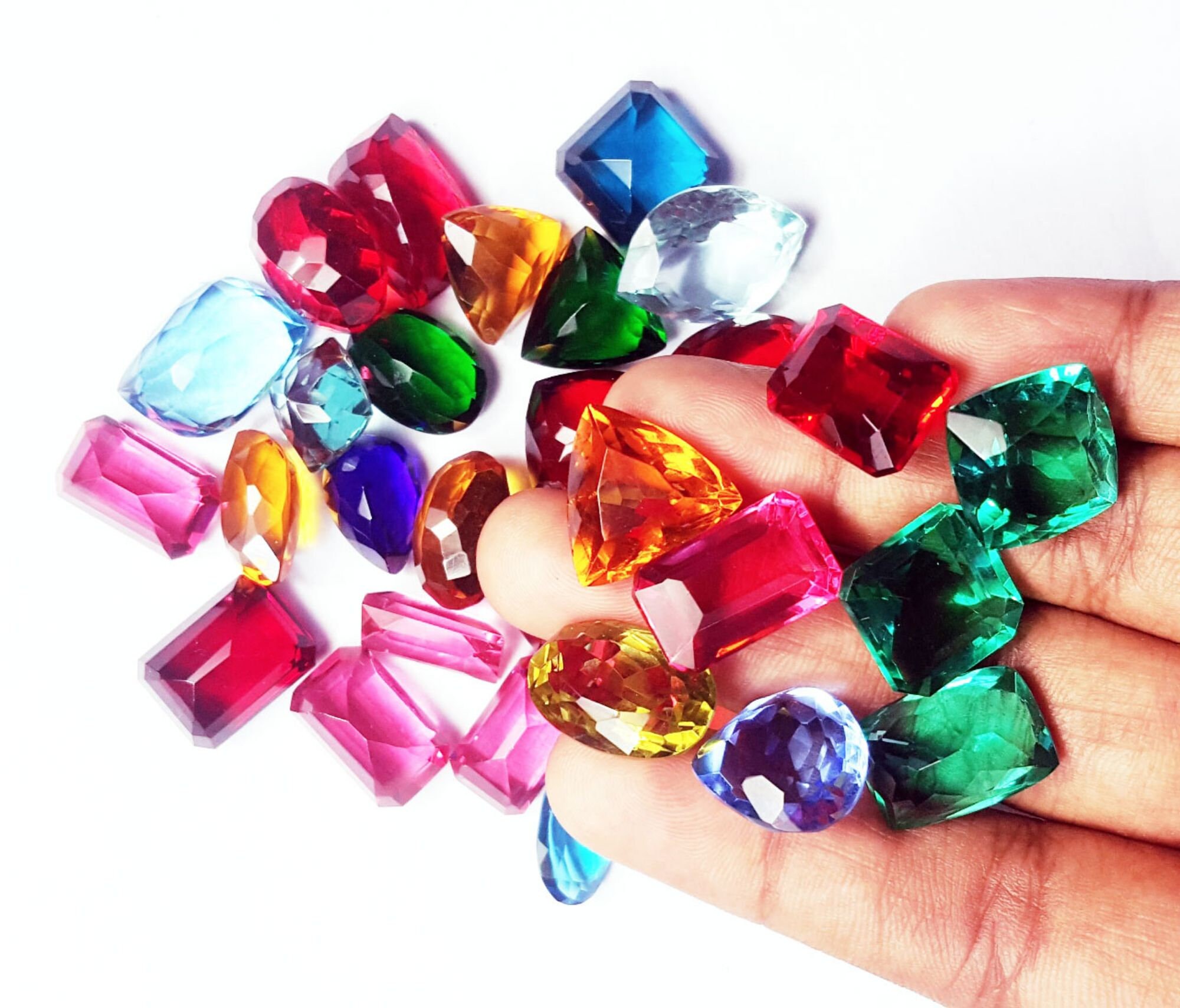 Loose Gemstone 263.75 Cts / 31 Pcs Brazilian LabCreated Mixed Etsy