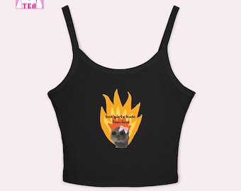 Gorące dziewczyny nienawidzą faszyzmu, dopasowany krótki top