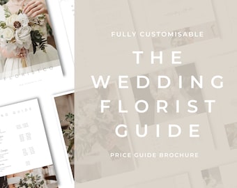 Wedding Florist Pricing Guide -  Brochure for Florists - Florist Templates that are easy to edit and instant download, Hazel