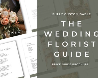 Wedding Florist Pricing Guide Template | Canva Brochure (Digital Download)