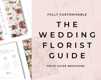 Wedding Florist Pricing Guide -  Welcome guide - Template for Florists - Florist Templates - Guide - Florist Brochure - Blossom