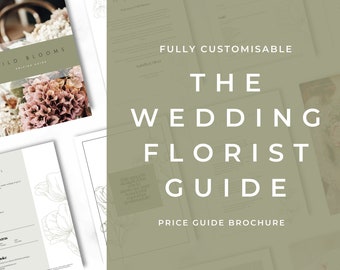 Wedding Florist Pricing Guide -  Welcome guide - Template for Florists - Florist Templates - Guide - Florist Brochure - Olive