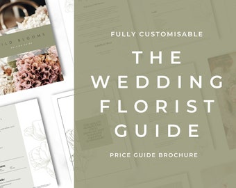 Wedding Florist Pricing Guide Template: Customisable Brochure (Canva)