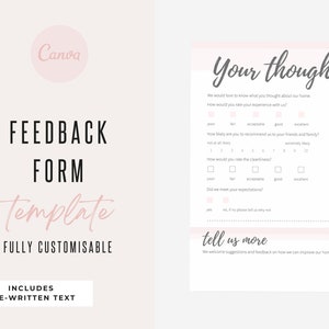 Feedbackformulier Gast | Canvassjabloon | AirBnb | Gastheer | VRBO | Feedbackformulier | Home Verhuur | Vakantiesjabloon | Feedback | Casa Rose