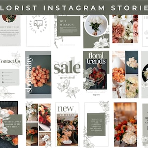 Wedding Florist Bundle: Pricing Brochure & Social Media Templates for Florist Businesses Magnolia Fern image 4
