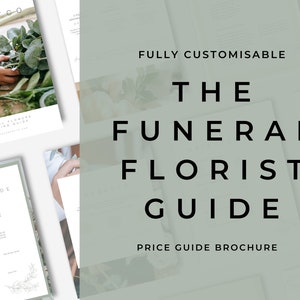 Tarifs pour fleuriste funéraire - Guide de bienvenue - Modèle pour fleuriste - Modèles pour fleuriste - Guide - Brochure pour fleuriste - Sauge