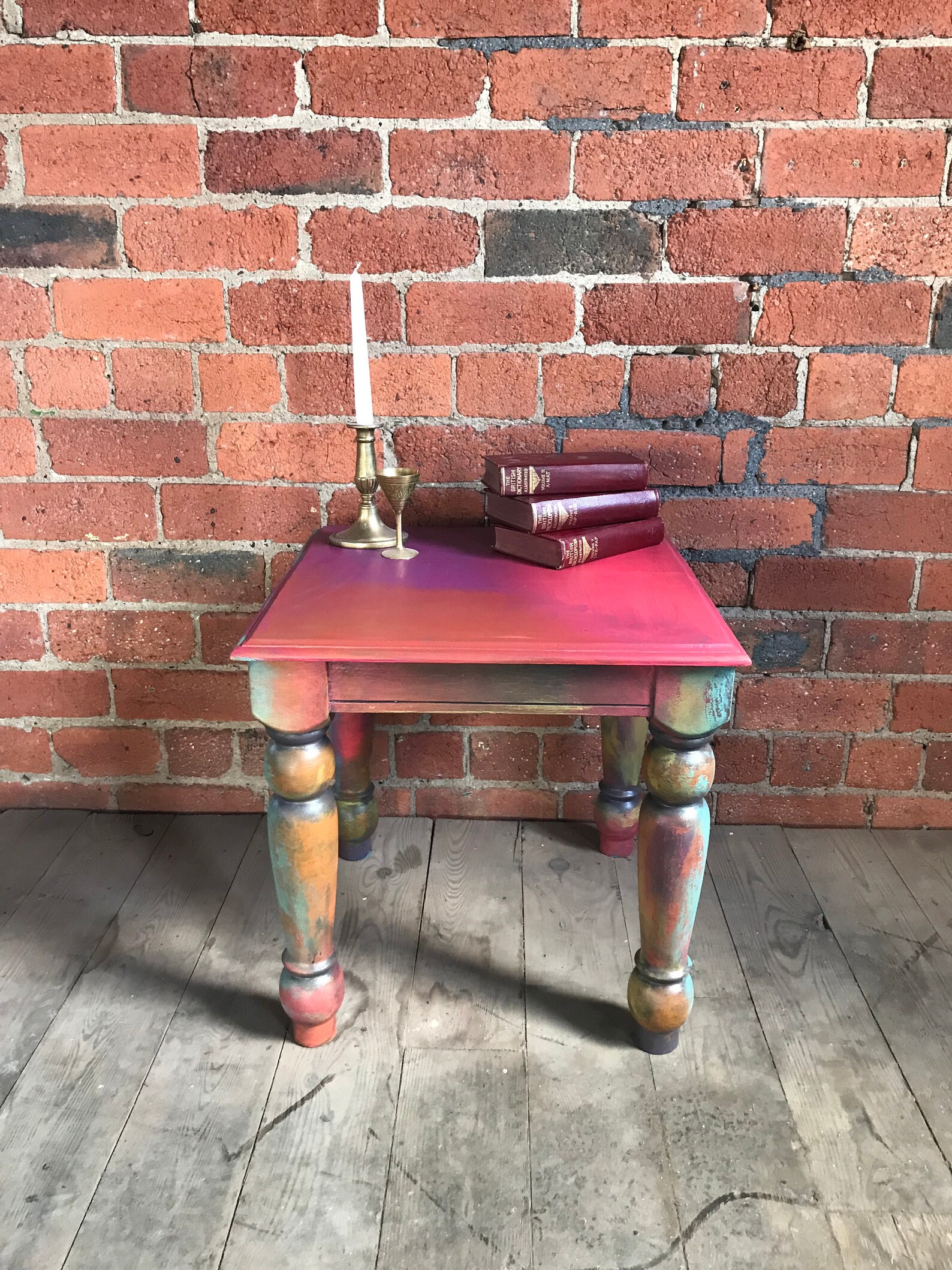 Small Bohemian Coffee Table Etsy