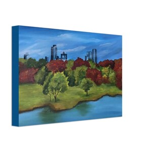 New York City, Central Park Druck, NYC Landschaftskunst, Nyc Central Park Kunst, Central Park Leinwanddruck Kunst, Urban Nature Print, Herbstdrucke