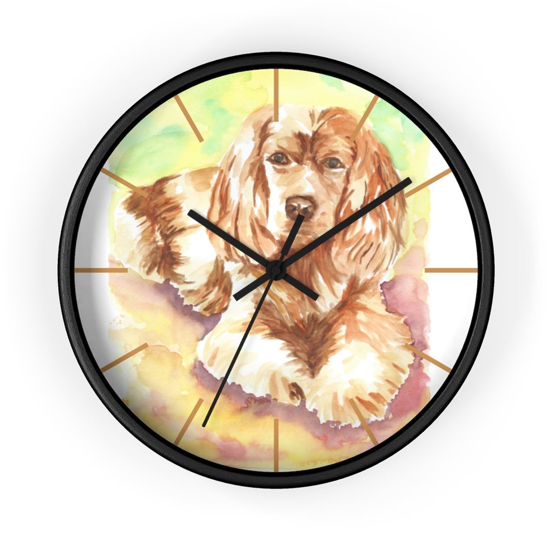 Cocker Spaniel Dog Wall Clock English Cocker Spaniel Puppy - Etsy