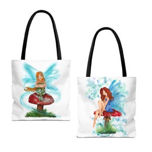 Fairy-Themed Tote Bag, Enchanting Bag for Nature Lovers, Unique Gift for Birthdays, Ideal for Picnics, Festivals, and Beach Days